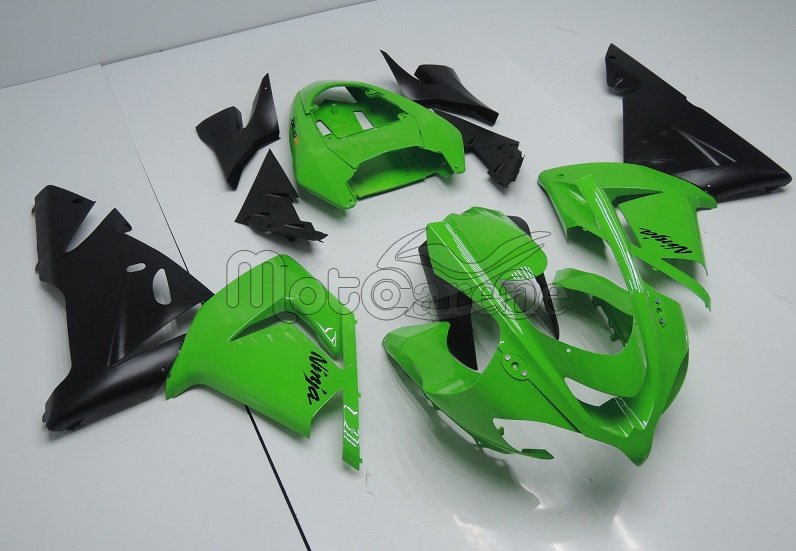KAWASAKI ZX 10R Carena ABS Anno 2004 - 2005 Kit Fairing Art 21 Verde Ninja Totale