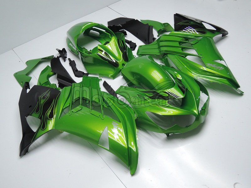 KAWASAKI ZX 14R Carena ABS Anno 2012 - 2014 Kit Fairing Art 01 Verde ninja