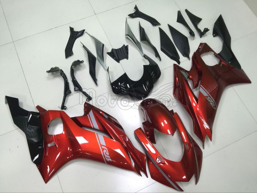 Carene in ABS compatibile YAMAHA R6  anno 2017 2018 art 03 Red Silver