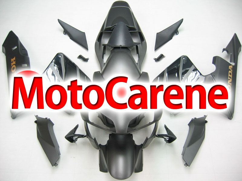 Honda CBR 600RR Fairing Kit Carena ABS Anno 2003 2004 ART 40 Grigio Opaco Nero Lucido