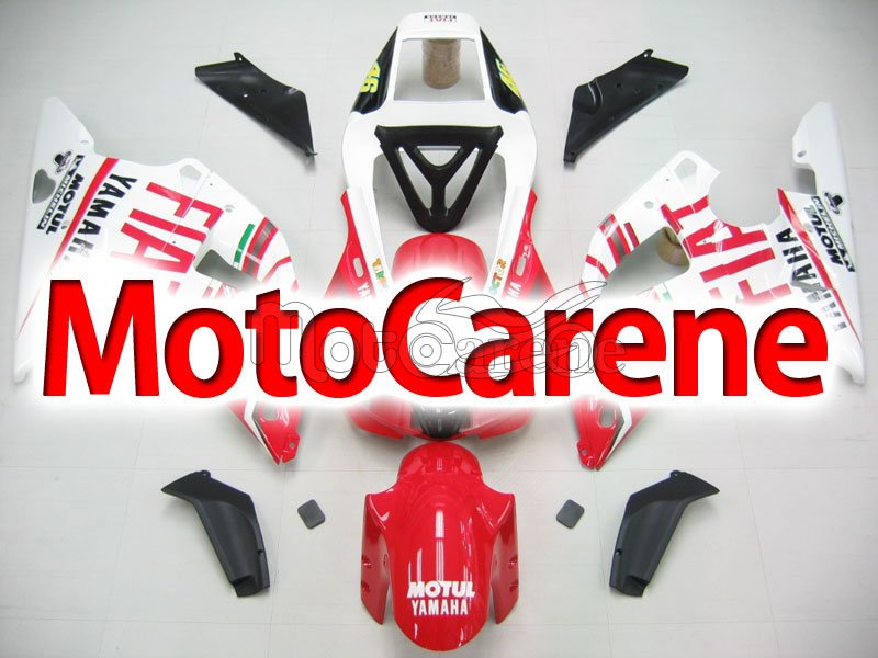 YAMAHA YZ-F R1 Carena ABS anno 1998 1999 Kit Fairing Art 06 Fiat 46 Red Acer