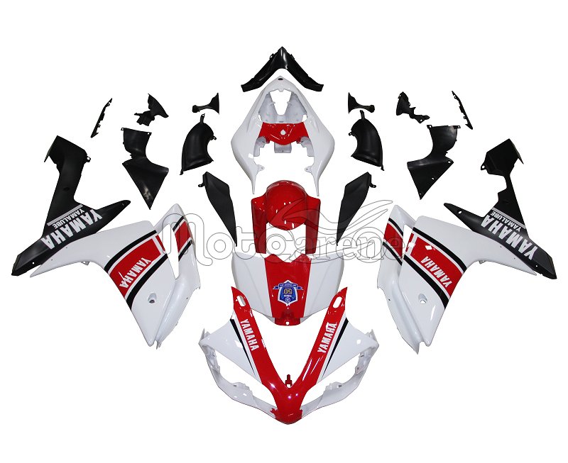 YAMAHA YZ-F R1 Carena ABS Kit completo anno 2007-2008 art 30 Bianco 50 anniversario Limited edition