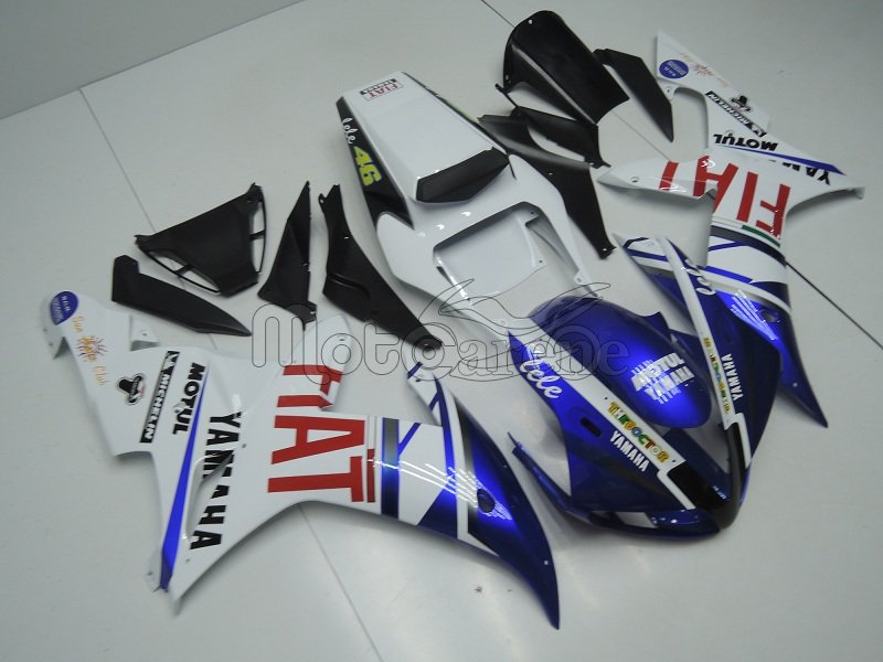 YAMAHA YZ-F R1 Carena ABS anno 02 03 Kit personalizzato Lele Art 07 Fiat Blu Vale 46 Acer