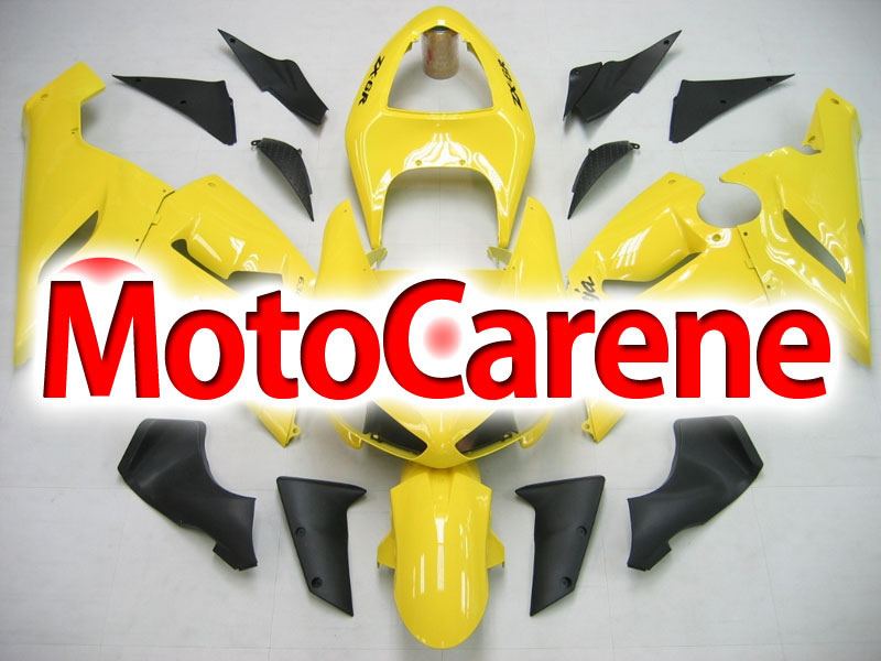 KAWASAKI ZX 6R Carena ABS Year 2005-2006 Kit Fairing Art 10 Giallo Ninja Totale