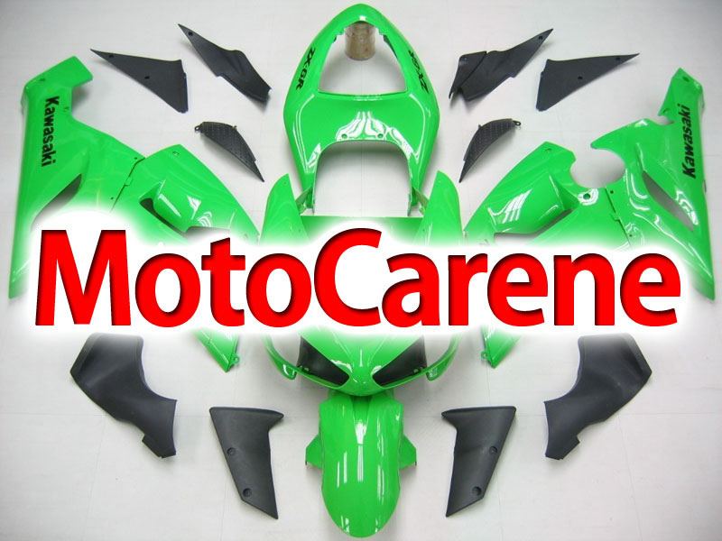 KAWASAKI ZX 6R Carena ABS Year 2005-2006 Kit Fairing Art 20 Verde Ninja Totale