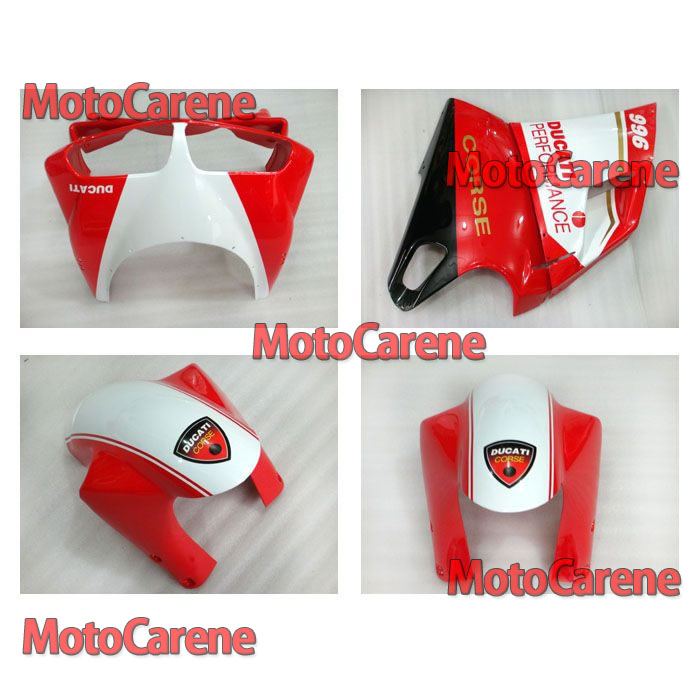 DUCATI Carena ABS 996 / 748 / 996 IN Kit completo Fairing Red Corse Art 02
