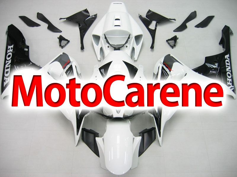 HONDA CBR 1000 RR anno 06 07 Carena ABS Kit Bodywork Fairing Art 26 Bianco Honda nera