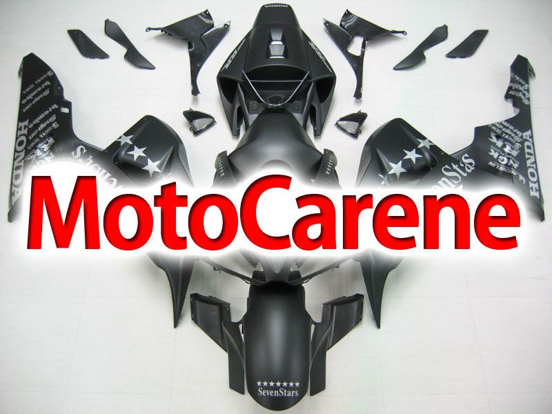 HONDA CBR 1000 RR Year 06 07 Carena ABS Kit Bodywork Fairing Art 44 Seven star Opaco nero