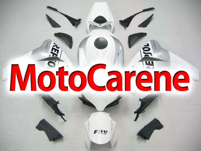 HONDA CBR 1000 RR Anno 08 11 Carena ABS Kit Bodywork Fairing Art 10 Repsol HRC Silver