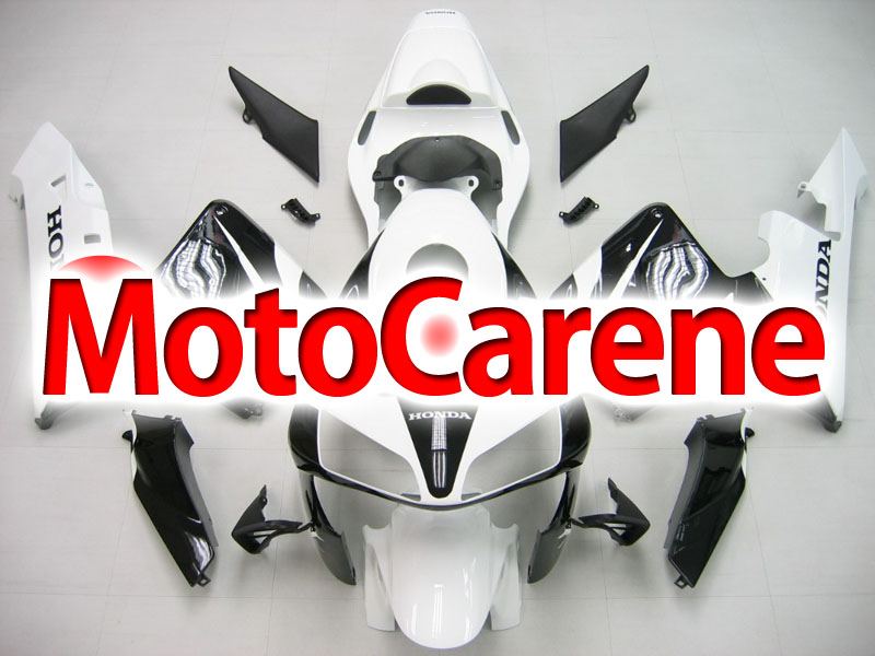 Honda CBR 600RR Fairing Kit Carena ABS Anno 2003 2004 ART.37 Bianca Nera Lucida