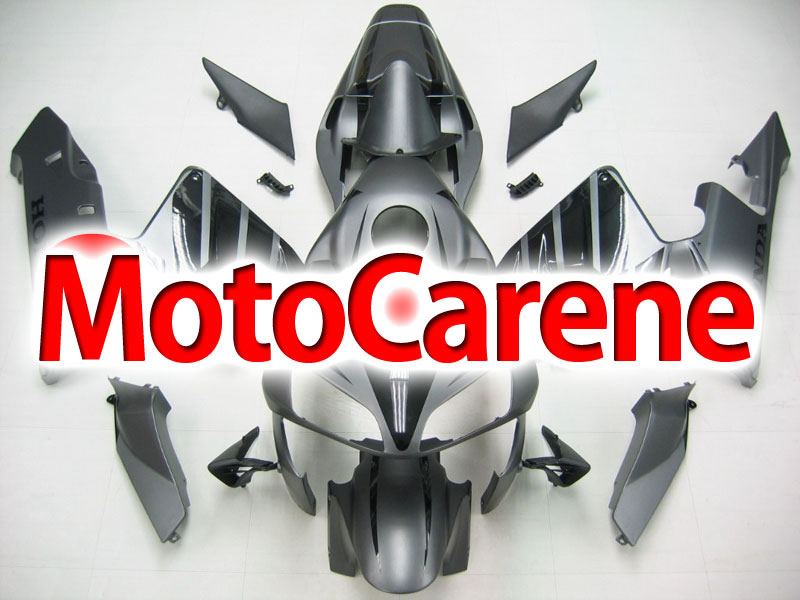 Honda CBR 600RR Fairing Kit Carena ABS Anno 03 04 Art. 66 Grigio Opaco Nero lucido